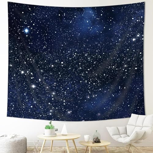 Wandteppich Sternenhimmel 220x240 cm Groß Wandteppiche Nachthimmel Schwarz 3d Druck Wandbehang Tapisserie Wandtuch für Wohnzimmer Schlafzimmer Wohnheim Wanddeko a-1887