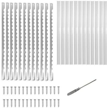 Fangxuee 12 Lames de Rechange pour Couteau à Pain Bow Knife pour Gâteau Fait Maison et Pain pour Coupe-Pain en Bois