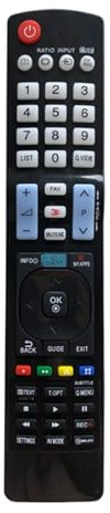 ATOMUSERLY 1 Control Remoto Compatible con Aplicaciones 3D Smart TV AKB73756565 32LB650V 42LB650V 47LB650V 50LB650V