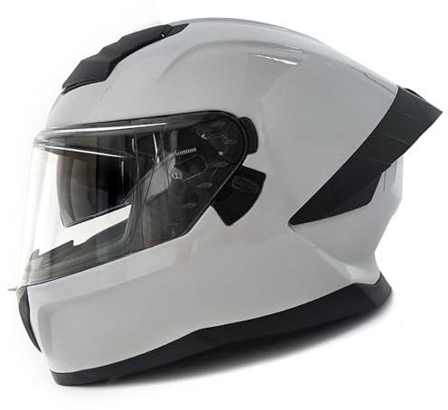 Helhjälmar för damer, ECE 22.06 motorcykelhjälmar, herrhjälmar för scooter med dubbelskiktade imfria visir, brusreducerande hjälmar. 2,XXL(63-64CM)