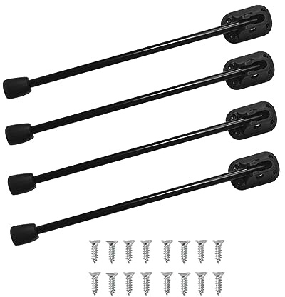 Stgfyxgs 4 Stück Klappbare Tischbeine Möbel Füße Metall Faltbare Ersatzbeine Haarnadel Tischfuß Büro Zuhause Werkstatt, 26cm Schwarz