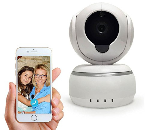 Built-In Micphone and Speak,Pan/Tilt Surveillance Camera,Wireless IP Network Camera,WiFi Security System IP Camera,Smart Alarm System Baby Monitor,Home Security Camera TF Card