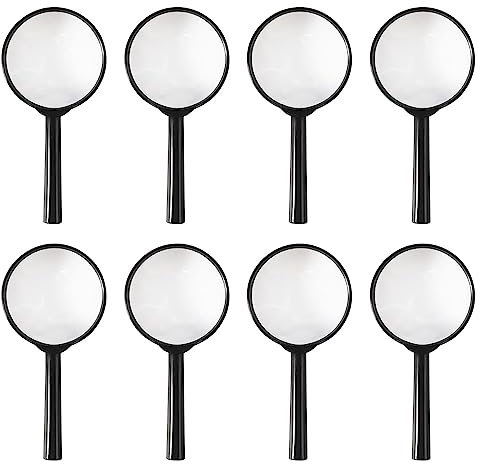 Voarge 8X Lupen Kinder-Lupen Spielzeug, Kinder-Sets zum Kindergeburtstag Party Geschenk für Detektiv Spion Geheimagent ForschersetSpion Geheimagent Forscherset