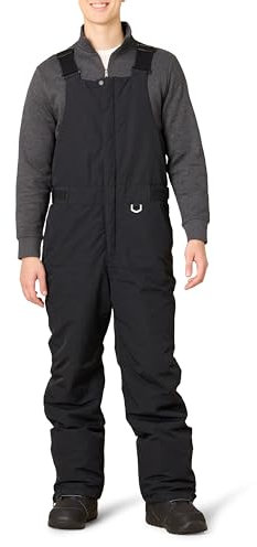 Amazon Essentials Herren Schnee-Latzhose, wasserabweisend, isoliert, Schwarz, Größe XXL
