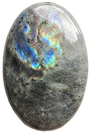 Lovionus89 Moonstone Pierre de souci ovale, Pierre d'énergie de massage en cristal de guérison de poche de paume de spa