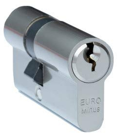FELGNER Kurz-Zylinder Euro Plus Schließzylinder Profilzylinder Türschloss für schmale Türen Metalltüren Glastüren Gartentüren - inkl. 3 Bart-Schlüssel | 20-20 mm Nickel Matt