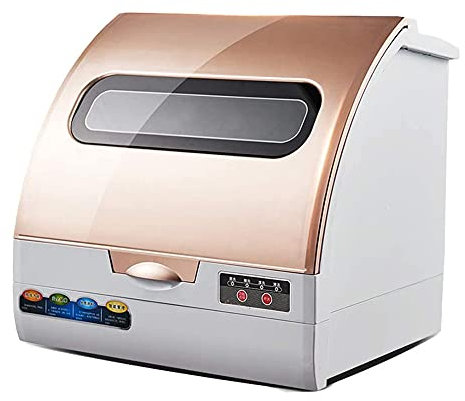 MNSSRN Lavaplatos automáticos para el hogar, Doble lavavajillas Inteligente para la Cocina de la casa de la Oficina de Apartamentos, fácil de Limpiar, Pantalla táctil de Lujo
