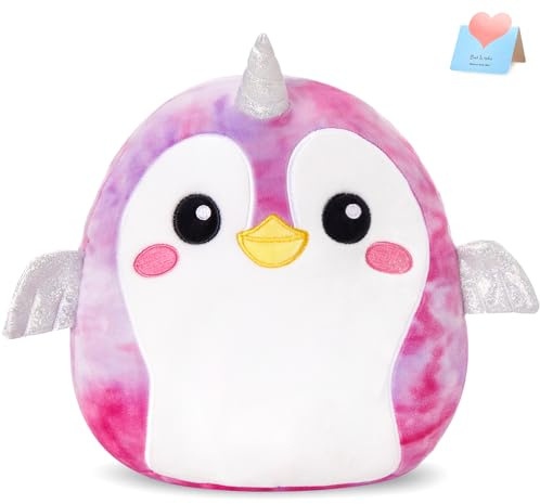 CozyWorld 12 Penguin Hugging Plush Stuffed Animals Plushie Original Cute Soft Cuddle Pillow for Boys Girls