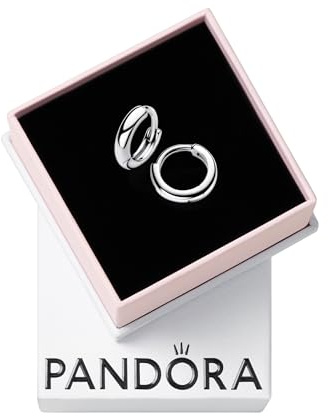 Pandora Essence Runde Huggie-Kreolen-Ohrringe aus Sterling Silber, 293286C00