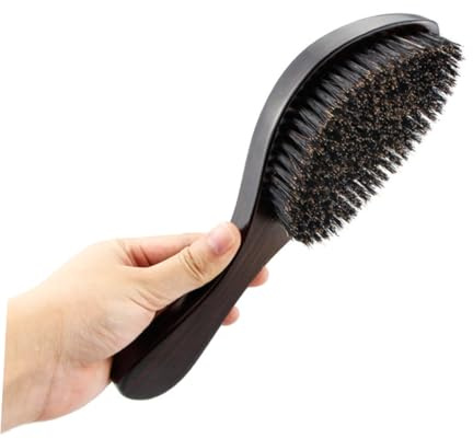 HAPINARY Bartbürste mit Holzgriff und Borsten für Herren Tragbar für Bartpflege und Styling Reisen