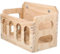 VANZACK Holz Kaninchen Futterspender Hohl Organizer Für Hasen Futterautomat Mit Fixierdesign Für Tierkäfig