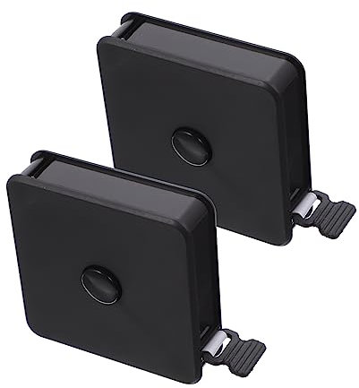 Holibanna 2 Pezzi metro a nastro quadrato mini metro a nastro per flessometro metro da sarto nastro di misurazione portatile strumento di misurazione del nastro portatile plastica Black