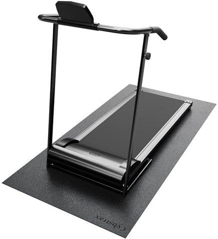 HOMEK Exercise Equipment Mat, 115×240cm Noise Reduction Treadmill Mat for Fitness & Exercise Equipment in Home Gym, PVC Waterproof Fitness Mat for Home & Commercial Use