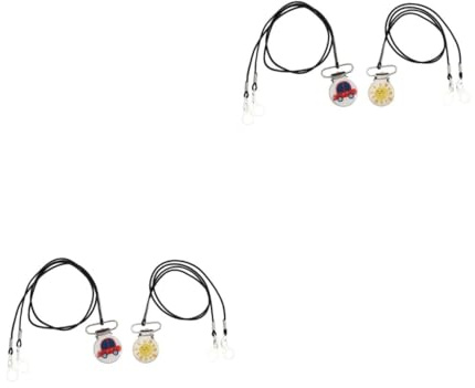 NIYANGLE 4piezas Clips Para Cuerdas Antipérdida Para Ayudas Auditivas Correas Portátiles Para Protecciones Auditivas