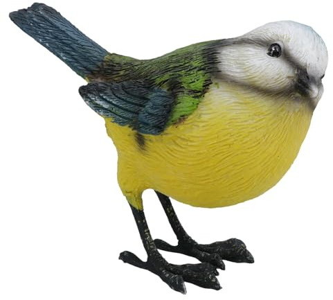 AB Tools Blaumeise Gartenskulptur Ornament Statue Harz Dekoration Tier Vogel
