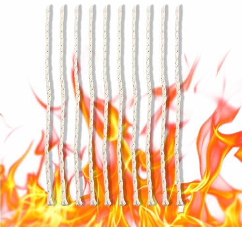 10 x Feuerzeug Docht, Docht Zubehör für Feuerzeug, Docht und Watte, Ersatz Benzin Feueranzünder, Langlebig und Einfach zu Verwenden, für Benzinfeuerzeuge | Ersatz Benzin Feueranzünder, Langlebig und Einfach zu Verwenden, für Benzinfeuerzeuge