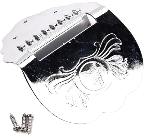 Cordal de mandolina adornado, estructura de metal, optimiza la resonancia, accesorios de guitarra de 8 cuerdas, accesorios de cuerda de mandolina