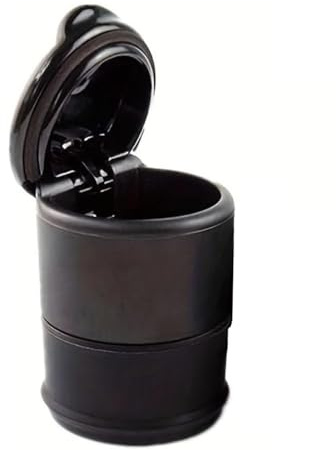 JWJVG Pattumiera per Auto per Volkswagen VW Beetle Phaeton Magotan Touareg Passat Polo, con Coperchio Sigaretta Posacenere Portatile Cestino per Spazzatura Bidone Accessori