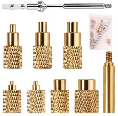 SPEEDWOX Kit d'outils pour inserts thermofixables M2 M2,5 M3 M4 M5 M6 M8 Pannes à souder et adaptateur pour composants d'imprimantes 3D en plastique