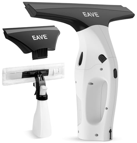 Eave Kit de aspiradora de ventana, aspiradora inalámbrica mejorada con boquillas de succión de 17 cm y 28 cm