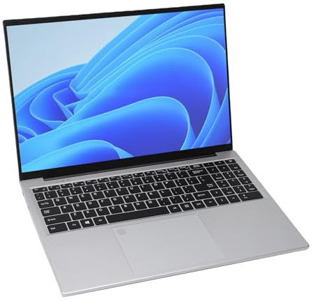 Gedourain Computadora Portátil de 16 Pulgadas CPU de Alta Velocidad Procesador de Cuatro Núcleos de 2,9 GHz 16 GB de RAM para Pro, Entusiastas de los Juegos ABS FHD 1920x1200 (256GB Enchufe Europeo)