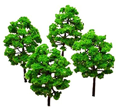 Modellbäume, 25 Stück grüne Mini-Baum-Set Landschaft Landschaftsmodell Bäume