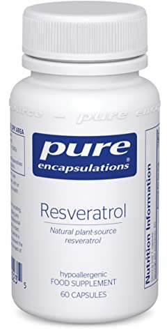 Pure Encapsulations Resveratrol 40mg - Natural Plant-Source Resveratrol Supplement - 60 Vegetarian Capsules