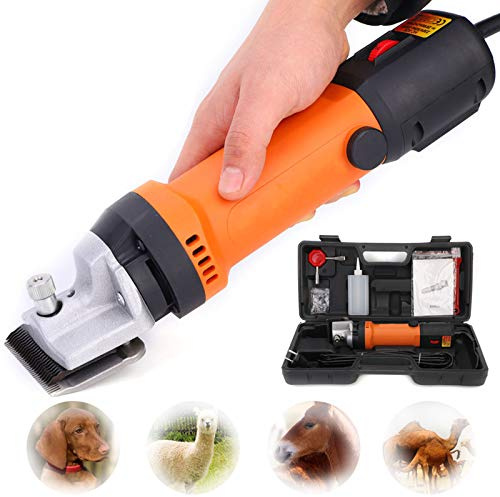 ZH-VBC Profesional Maquina de Esquilar para Caballo, Esquiladora Caballos 690W & 6 Velocidades Ajustables Eléctrica Maquinilla Cortapelos para Animales de Granja Grandes