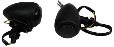 LED Bullet Motorrad Blinker Lichtanzeige für Harley Honda Kawasaki Suzuki Yamaha Dyna Sportster XL883 1200 Shadow XB GS VTX VN XS Cafe Racer VT Custom (Schwarz)