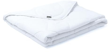 POKAR Piumone Piumino Estivo Trapuntato Matrimoniale Singolo 100% Microfibra Ipoallergenica Anti Allergico, 200 x 200 cm
