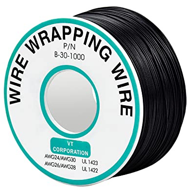 BLUESEABUY 30 AWG 0,25 mm tinned koppartråd, enkel kopparkabel, strandtemperaturbeständighet 105 ℃ 250 meter koppartråd isolering, testförpackningskabel