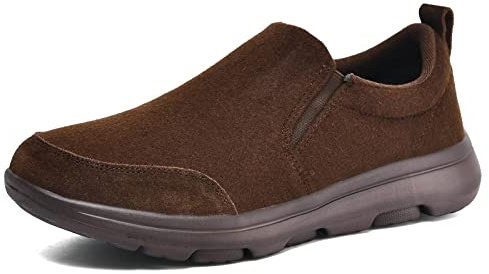 Puxowe Mocasines sin Cordones para Hombre Zapatillas Deportivas cómodas y Casuales Zapatillas Ligeras para Caminar Marrón Oscuro 44 EU