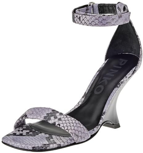 Pinko Beethoven Sandalia Cuero Impresión, cuña Mujer