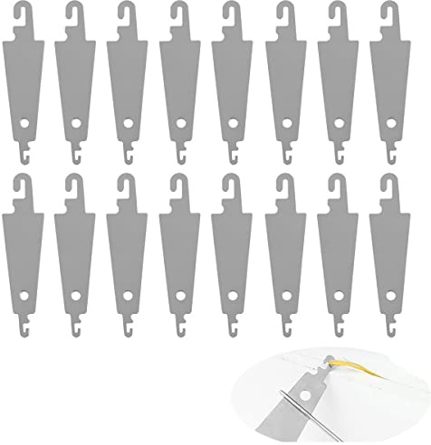BOBOZHONG Enfile Aiguille,100 PCS enfile-Aiguilles en Acier Inoxydable,Enfileur d'aiguilles à Grand chas,Fil Enfile-Aiguille à Coudre,Threader pour Aiguilles à Gros chas Couture DIY Couture