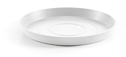 ECOPOTS Sottovaso rotondo 30 bianco puro – Ø 28,7 x H. 3 cm