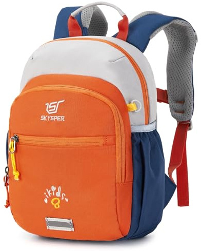 SKYSPER Kinderrucksack 8L Wanderrucksack für Kinder, Jungen und Mädchen, Rucksack mit Brustgurt Alltag Geschenk für Kinder Weihnachtsgeschenke