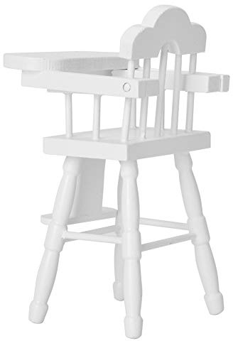 Miniatur-Hochstuhl-Modellmöbel, Hölzerner Puppenhausstuhl für Puppenhauszubehör Im Maßstab 1:12