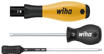 Wiha Drehmoment‑Schraubendreher TorqueVario®‑S Micro ESD 0,1‑0,6 Nm – 18‑teiliges Set mit verstellbarem Anzugsmoment, in Metallbox