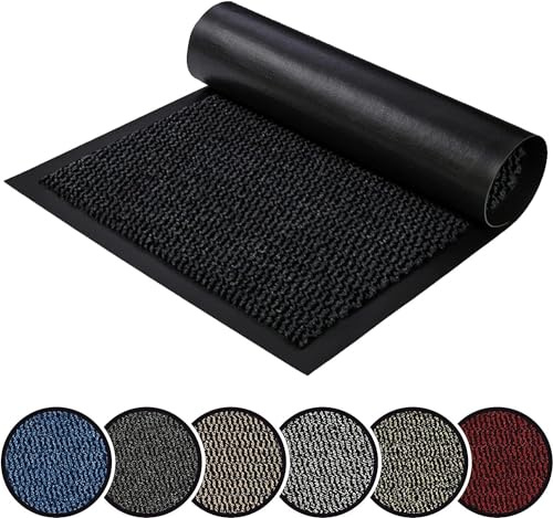 GULLAMBO Carpet Runners for Hallway hall Stairs Rubber Backed Washable Doormats inside,Runner Rugs Living room Large Long thin Floor Kitchen mats indoor – Non-Slip, Dirt Trapper Absorbent Front mats
