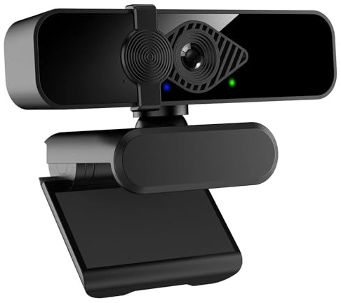 Dobuhont Webcam 2K per PC, videocamera USB con visualizzazione a 85°, con microfono a cancellazione del rumore e copertura per la privacy, webcam HD per monitor desktop e laptop, Mac, streaming,