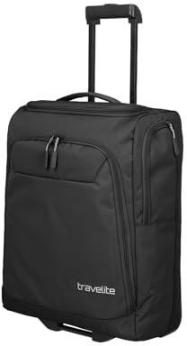 Travelite Trolley Reisetasche mit Rollen klein, Kick Off, praktischer Boardcase Handgepäck Trolley für Urlaub und Sport, 55 cm, 44 Liter