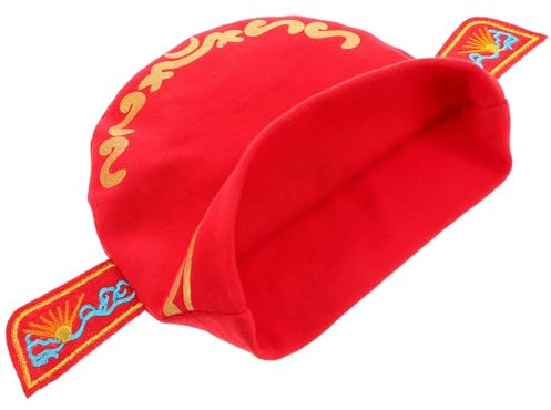 ifundom Glückshut Babymütze Rot Aus Baumwolle Für Neugeborene Unisex Prinzenmotiv Babyfoto Geburtstagsfeier