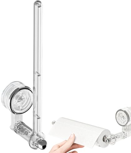 Portarotolo da Cucina | Supporto per Rotoli di Salviette,Supporto Girevole a Parete Dispenser per Carta Alimentare Pellicola Casa Bagno Cucina