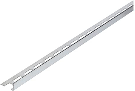 Fliesenschiene, Fliesenprofil, Winkelprofil, Edelstahl (V2A) glänzend, Länge 2,50 m 12,5 mm Höhe 1 Stück
