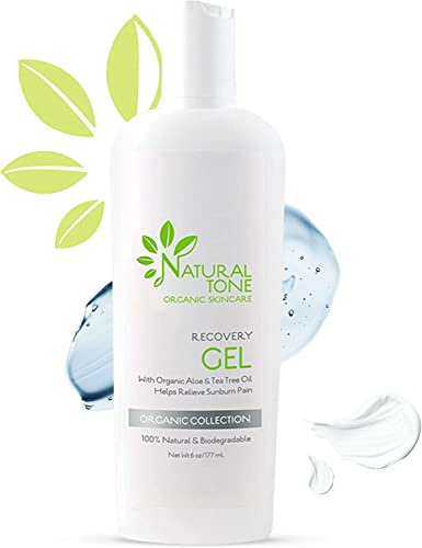 Natural Tone Organic Skincare Aloe & Tea Tree Recovery Gel, 177 ml