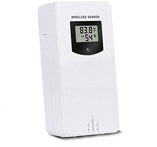 Newentor Außensensor für Wetterstation Funksensor Außen Thermometer-Hygrometer, nur kompatibel mit Wetterstation FJ3378 & FJ3883B, Weiß (Nur Außensensor)