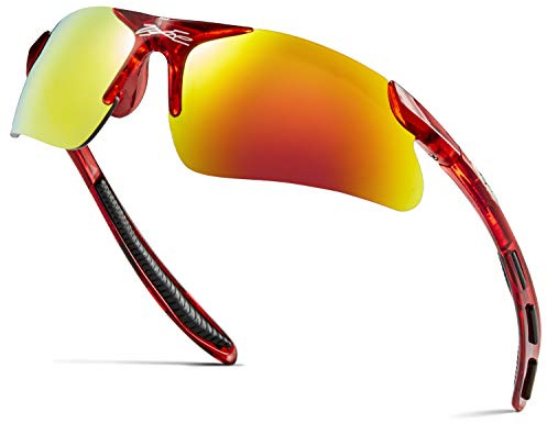 X LOOP Kids Sports Sunglasses for Boys Girls Children Age 3-10 - Half Frame UV400 Baseball Cycling Softball Glasses
