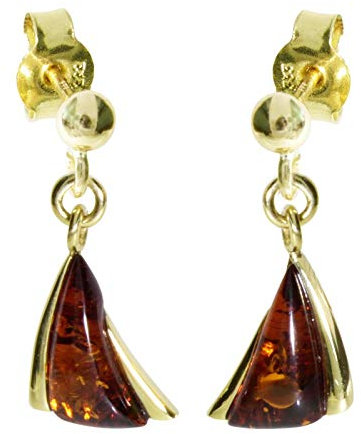 Ohrhänger - Imke - Gold 585/000 - Bernstein