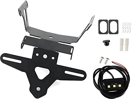 Areyourshop Kennzeichenhalterung, Motorrad-Kennzeichenhalter aus Aluminiumlegierung, Rahmenhalterung, passend für Honda CB650R CBR650R 2021-2022
