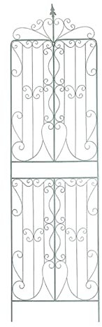 ZYFA Rankhilfe aus Metall Rankgitter Rankhilfe Garten Kletterhilfe Spalier Beetzaun Beeteinfassung für Kletterpflanzen und Rosen (Color : Vintage Green)